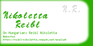 nikoletta reibl business card